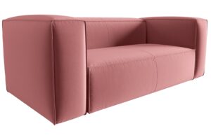 Cosmopolitan Design Růžov&aacute; sametov&aacute; dvoum&iacute;stn&aacute; pohovka Mackay 150 cm