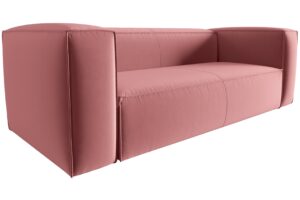 Cosmopolitan Design Růžov&aacute; sametov&aacute; trojm&iacute;stn&aacute; pohovka Mackay 200 cm