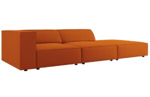 Cosmopolitan Design Sametov&aacute; pohovka Arendal 262 cm