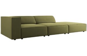 Cosmopolitan Design Sametov&aacute; pohovka Arendal 262 cm