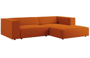 Cosmopolitan Design Sametov&aacute; rohov&aacute; pohovka Arendal 224 cm