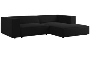 Cosmopolitan Design Sametov&aacute; rohov&aacute; pohovka Arendal 224 cm