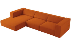 Cosmopolitan Design Sametov&aacute; rohov&aacute; pohovka Arendal 284 cm