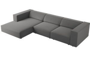 Cosmopolitan Design Sametov&aacute; rohov&aacute; pohovka Arendal 284 cm