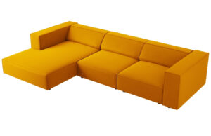 Cosmopolitan Design Sametov&aacute; rohov&aacute; pohovka Arendal 284 cm