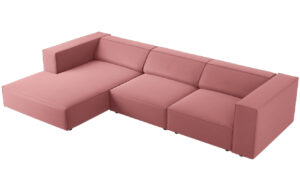 Cosmopolitan Design Sametov&aacute; rohov&aacute; pohovka Arendal 284 cm