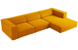 Cosmopolitan Design Sametov&aacute; rohov&aacute; pohovka Arendal 284 cm