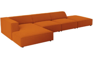 Cosmopolitan Design Sametov&aacute; rohov&aacute; pohovka Arendal 341 cm