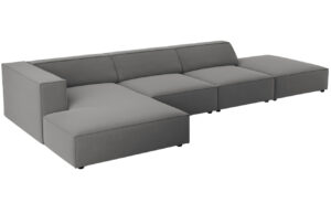 Cosmopolitan Design Sametov&aacute; rohov&aacute; pohovka Arendal 341 cm