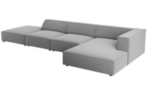 Cosmopolitan Design Sametov&aacute; rohov&aacute; pohovka Arendal 341 cm