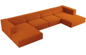 Cosmopolitan Design Sametov&aacute; rohov&aacute; pohovka Arendal 364 cm