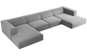 Cosmopolitan Design Sametov&aacute; rohov&aacute; pohovka Arendal 364 cm