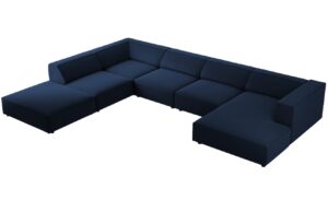 Cosmopolitan Design Sametov&aacute; rohov&aacute; pohovka Arendal 364 cm