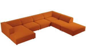 Cosmopolitan Design Sametov&aacute; rohov&aacute; pohovka Arendal 364 cm