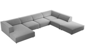 Cosmopolitan Design Sametov&aacute; rohov&aacute; pohovka Arendal 364 cm