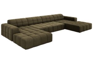 Cosmopolitan Design Sametov&aacute; rohov&aacute; pohovka Chicago 364 cm