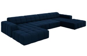 Cosmopolitan Design Sametov&aacute; rohov&aacute; pohovka Chicago 364 cm