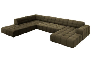 Cosmopolitan Design Sametov&aacute; rohov&aacute; pohovka Chicago 364 cm