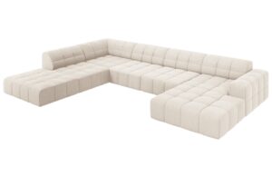 Cosmopolitan Design Sametov&aacute; rohov&aacute; pohovka Chicago 364 cm