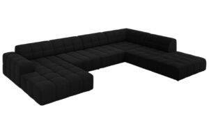 Cosmopolitan Design Sametov&aacute; rohov&aacute; pohovka Chicago 364 cm