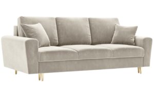 Cosmopolitan Design Sametov&aacute; rozkl&aacute;dac&iacute; pohovka Kyoto 235 cm