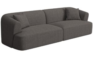 Cosmopolitan Design &Scaron;ed&aacute; čalouněn&aacute; čtyřm&iacute;stn&aacute; pohovka Campi 255 cm