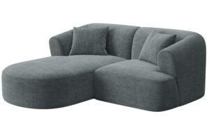 Cosmopolitan Design &Scaron;ed&aacute; man&scaron;estrov&aacute; rohov&aacute; pohovka Campi 180 cm