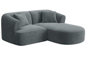 Cosmopolitan Design &Scaron;ed&aacute; man&scaron;estrov&aacute; rohov&aacute; pohovka Campi 180 cm