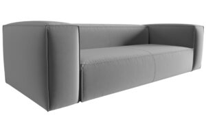 Cosmopolitan Design &Scaron;ed&aacute; sametov&aacute; čtyřm&iacute;stn&aacute; pohovka Mackay 230 cm