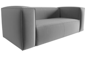 Cosmopolitan Design &Scaron;ed&aacute; sametov&aacute; dvoum&iacute;stn&aacute; pohovka Mackay 150 cm