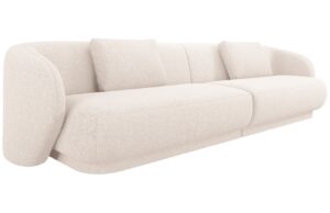 Cosmopolitan Design Světle b&eacute;žov&aacute; čalouněn&aacute; čtyřm&iacute;stn&aacute; pohovka Camden 304 cm