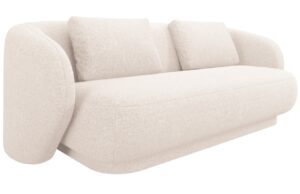 Cosmopolitan Design Světle b&eacute;žov&aacute; čalouněn&aacute; dvoum&iacute;stn&aacute; pohovka Camden 169 cm