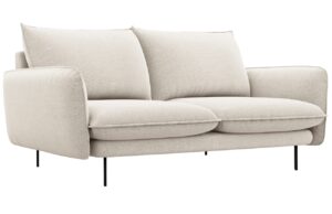 Cosmopolitan Design Světle b&eacute;žov&aacute; čalouněn&aacute; dvoum&iacute;stn&aacute; pohovka Vienna 160 cm