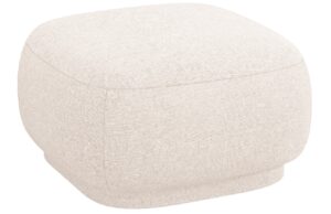 Cosmopolitan Design Světle b&eacute;žov&aacute; čalouněn&aacute; podnožka Camden 65 x 65 cm