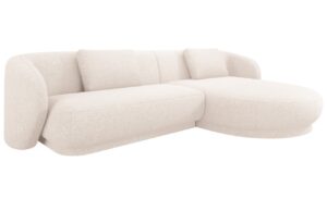 Cosmopolitan Design Světle b&eacute;žov&aacute; čalouněn&aacute; rohov&aacute; pohovka Camden 289 cm