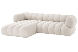 Cosmopolitan Design Světle b&eacute;žov&aacute; rohov&aacute; pohovka Koge 270 cm