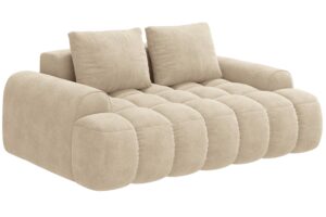 Cosmopolitan Design Světle b&eacute;žov&aacute; sametov&aacute; dvoum&iacute;stn&aacute; pohovka Linz 175 cm