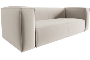 Cosmopolitan Design Světle b&eacute;žov&aacute; sametov&aacute; trojm&iacute;stn&aacute; pohovka Mackay 200 cm