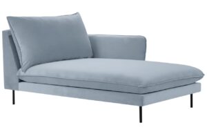 Cosmopolitan Design Světle modr&aacute; sametov&aacute; leno&scaron;ka Vienna 170 cm