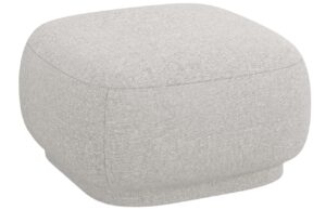 Cosmopolitan Design Světle &scaron;ed&aacute; čalouněn&aacute; podnožka Camden 65 x 65 cm