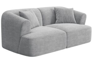 Cosmopolitan Design Světle &scaron;ed&aacute; man&scaron;estrov&aacute; dvoum&iacute;stn&aacute; pohovka Campi 180 cm