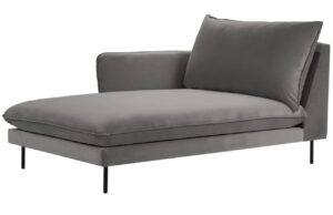 Cosmopolitan Design Světle &scaron;ed&aacute; sametov&aacute; leno&scaron;ka Vienna 170 cm