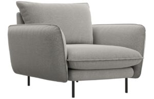 Cosmopolitan Design Světle &scaron;ed&eacute; čalouněn&eacute; křeslo Vienna