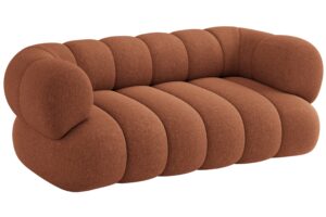 Cosmopolitan Design Terakotově oranžov&aacute; dvoum&iacute;stn&aacute; pohovka Koge 180 cm