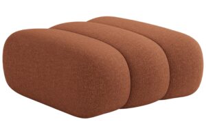 Cosmopolitan Design Terakotově oranžov&aacute; podnožka Koge 95 x 95 cm