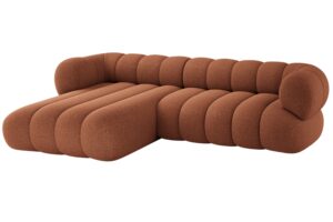 Cosmopolitan Design Terakotově oranžov&aacute; rohov&aacute; pohovka Koge 270 cm