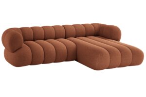 Cosmopolitan Design Terakotově oranžov&aacute; rohov&aacute; pohovka Koge 270 cm