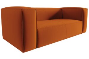 Cosmopolitan Design Terakotově oranžov&aacute; sametov&aacute; dvoum&iacute;stn&aacute; pohovka Mackay 150 cm