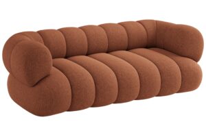 Cosmopolitan Design Terakotově oranžov&aacute; trojm&iacute;stn&aacute; pohovka Koge 210 cm