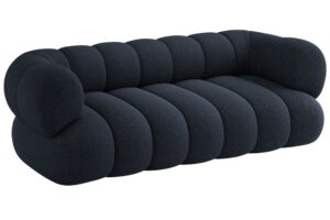 Cosmopolitan Design Tmavě modr&aacute; trojm&iacute;stn&aacute; pohovka Koge 210 cm